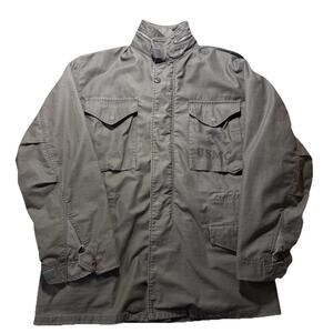 USMC M-1965 M65 FIELD JACKET VIETNAM WAR SIZE MEDIUM LONG Coat 8405-782-2940